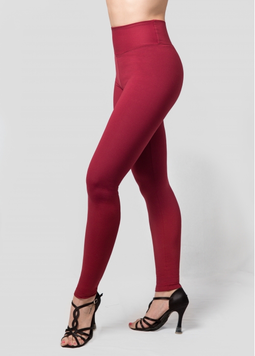 Legging basic burdeos