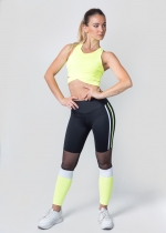 Legging línea amarilla