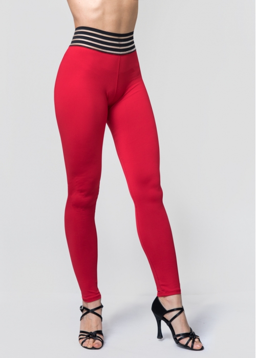 Leggings waist rojo