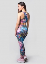 Leggings dark flowers