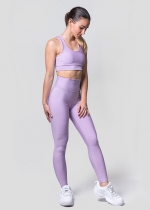 Leggings frunce lavanda