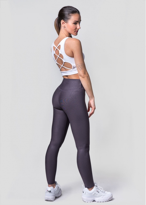 Leggings cocodrilo gris