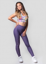 Legging textura Violeta